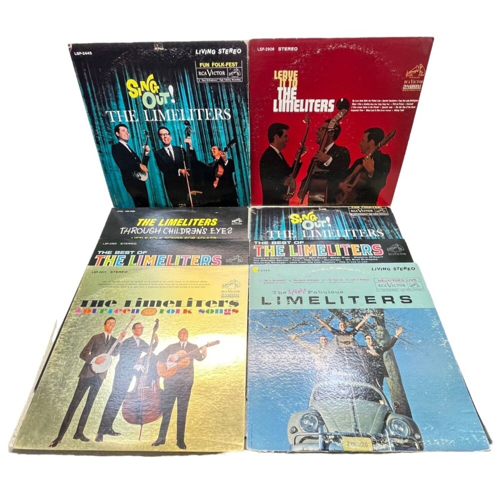The Limeliters Folk Vinyl LP Lot of 8 Sing Out! Best of Leave It 14K